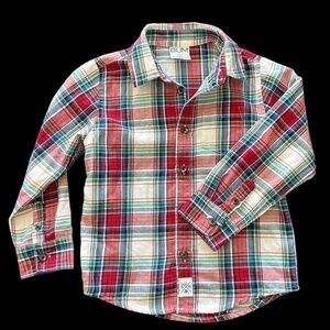 BUM Equipment Toddler Boys Long Sleeve Button Down Shirt Size 4T